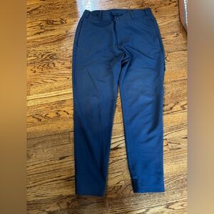 Mack Weldon Radius Flex Travel Jogger Pant Mens M Navy Stretch 5 Zip Pockets EUC